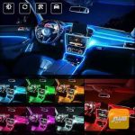 نشرة داخلية دشبول بيبان امامي خلفي تدعم كل الالوان RGB برنامج عل تلفون ونماط وحركات متغيرة - صورة 2