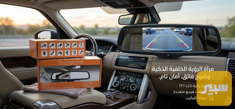 مراية وصطية تدعم كامرة خلفية بلادي لجمية لسيارات لكوري - الجام والمرايا