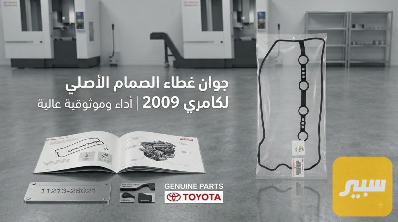 واشر قبغ ولفات كامري محرك 2.4 اصلي شركة تيوتا - أجزاء المحرك (المكينة) - تويوتا كامري