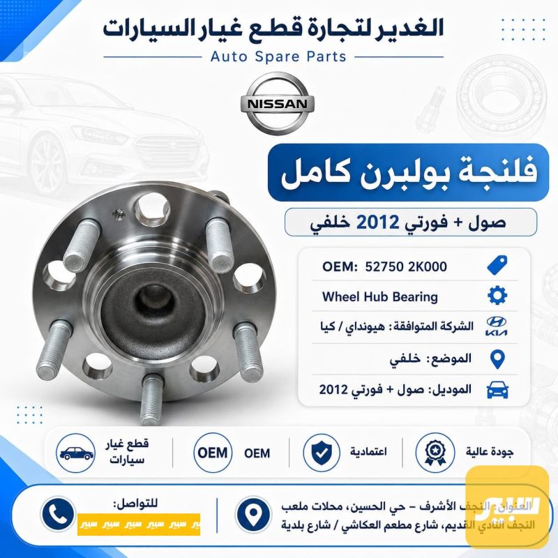 فلنجه بولبرن خلفي كامل صول+فور تي - الصدر والستيرن - كيا فورتي