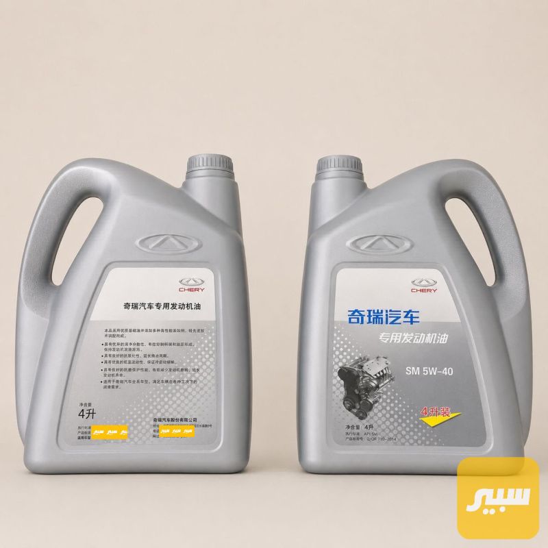 دهن محرك شيري وجيتور اصلي شركة 4 لتر 5W-40 - الزيوت والسوائل - شيري T11 تيجو، شيري أريزو 5 وموديلات أخرى