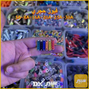 (سعر العلبة ٦ قطع مشكل بالمفرد) - فيوز حجري 5A-8A-16A-20A-25A-30A