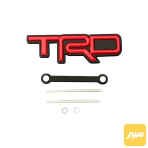 شعار TRD بلون الاحمر لشباك تويوتا فور رنر 2007-2028
