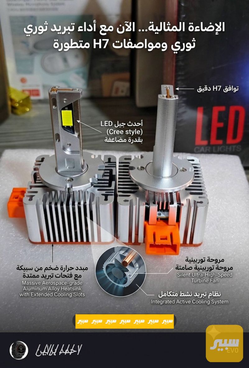 زنون لايت بلادي LED اصلي - اللايتات والإنارة