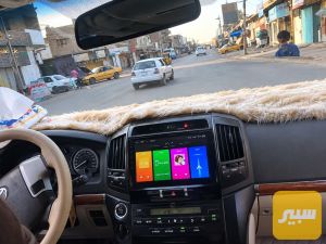 شاشة اندرويد نظام حديث لاندكروزر ذاكرة 64G وضوح ومعالج ودقة وسرعة عالية