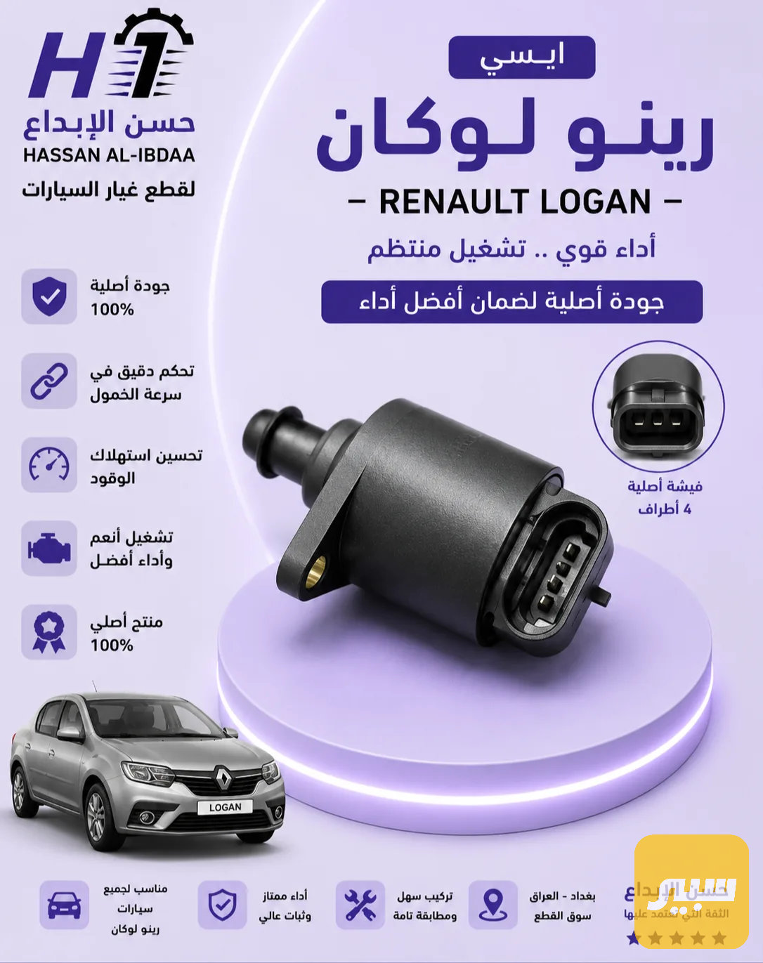 مكيف رينو لوكان اصلي