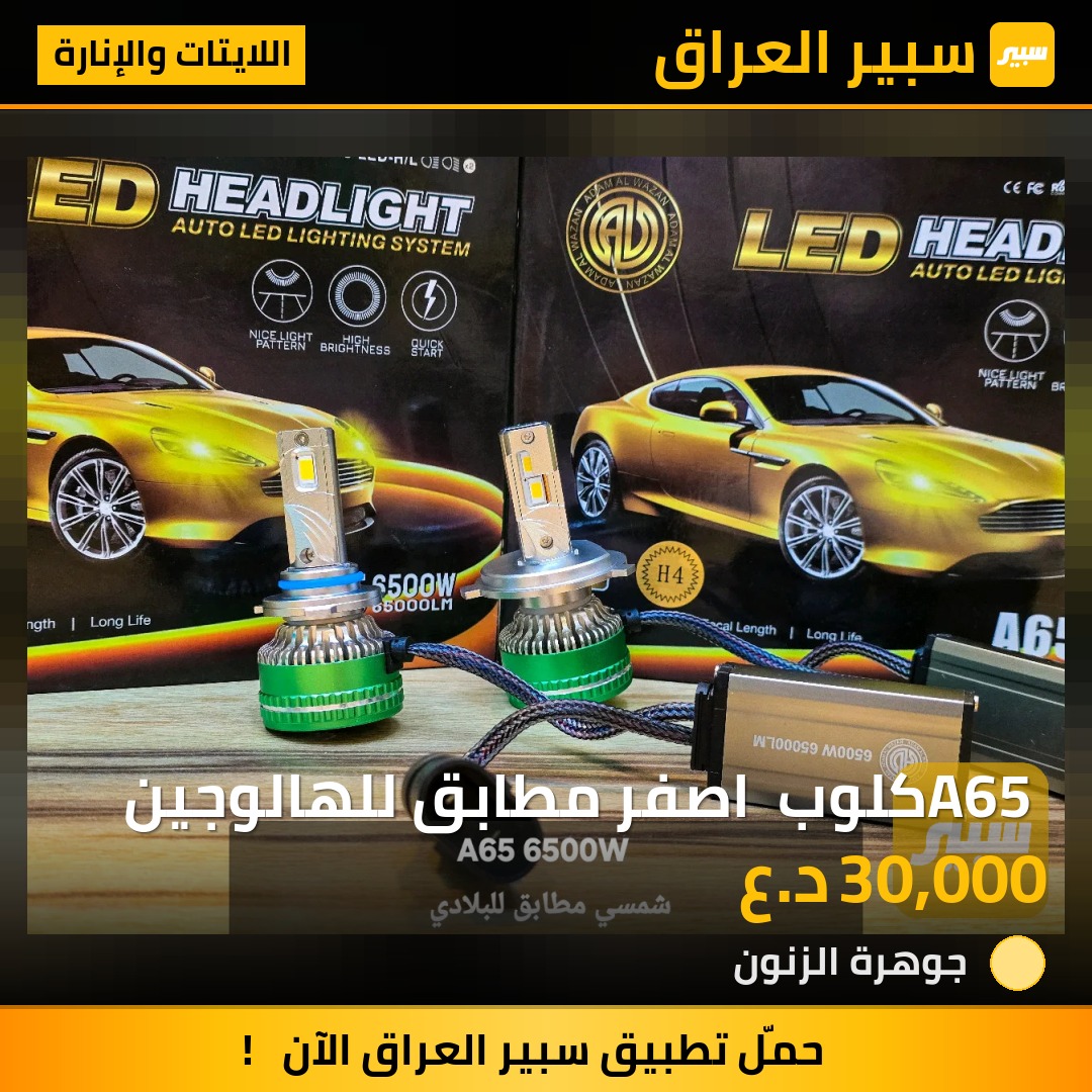 A65 كلوب  اصفر مطابق للهالوجين | سبير