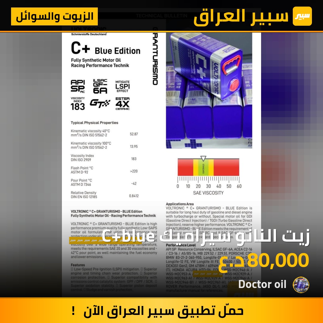 زيت النانو سيراميك C+blue | سبير